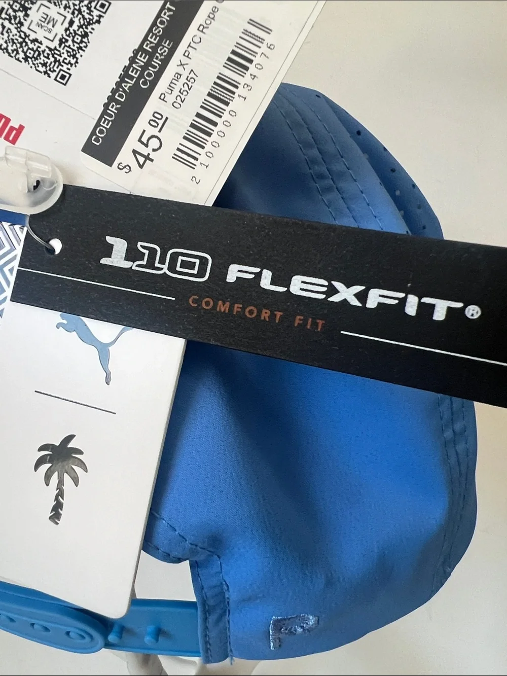 NWT Puma x Palm Tree Crew Tech Rope Cap in Regal Blue